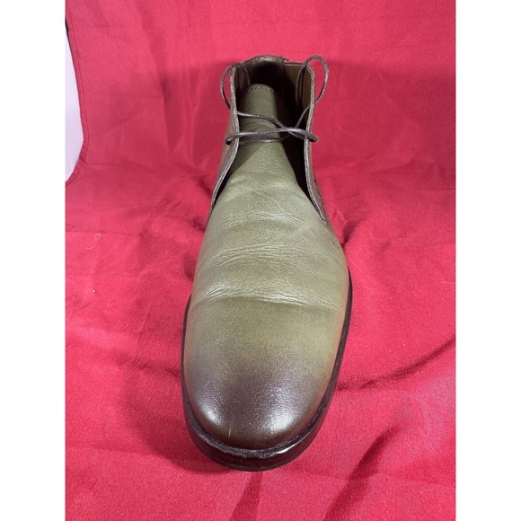BERLUTI Leather Ankle Chukka Boots UK 11 US 12 Green Patina - Picture 6 of 15